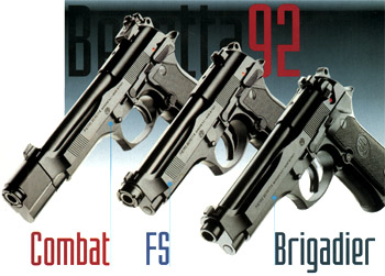 Beretta 92 Combat, Beretta 92 FS, Beretta 92 Brigadier